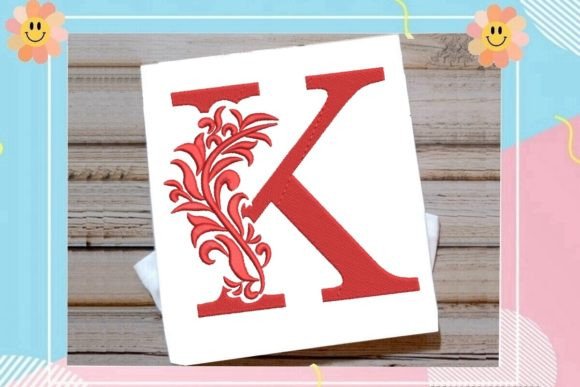 Beautiful Monogram Letter K