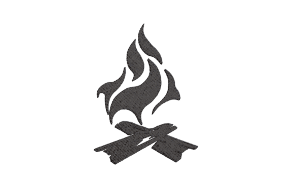 Bonfire Bw: A Craft Fair-Ready Embroidery Design