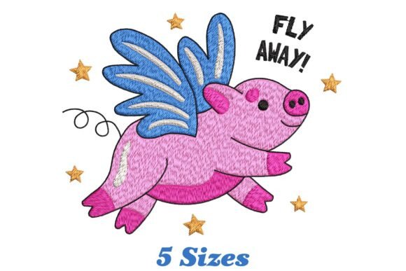 Fly Away Funny Pig