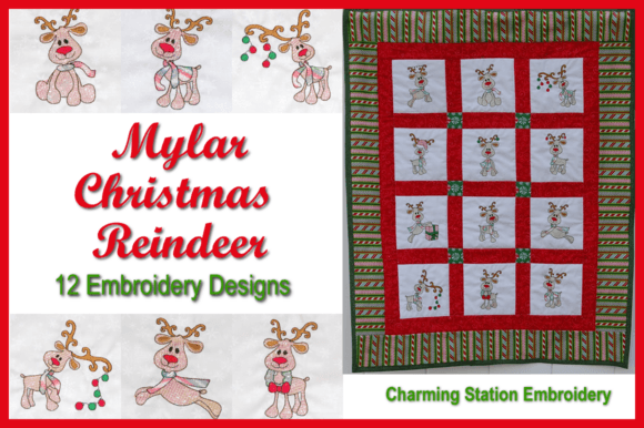 Mylar Christmas Reindeer