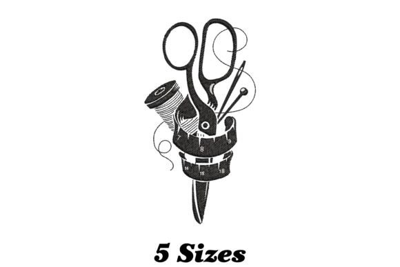 Sewing Kit: A Charming Embroidery Design for Personalized Gifts