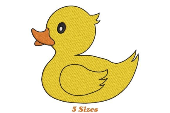 Sweet Rubber Duck: A Charming Embroidery Design for Meaningful Gifts